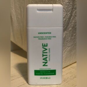 NATIVE NWOT sensitive facial cleanser (unscented)